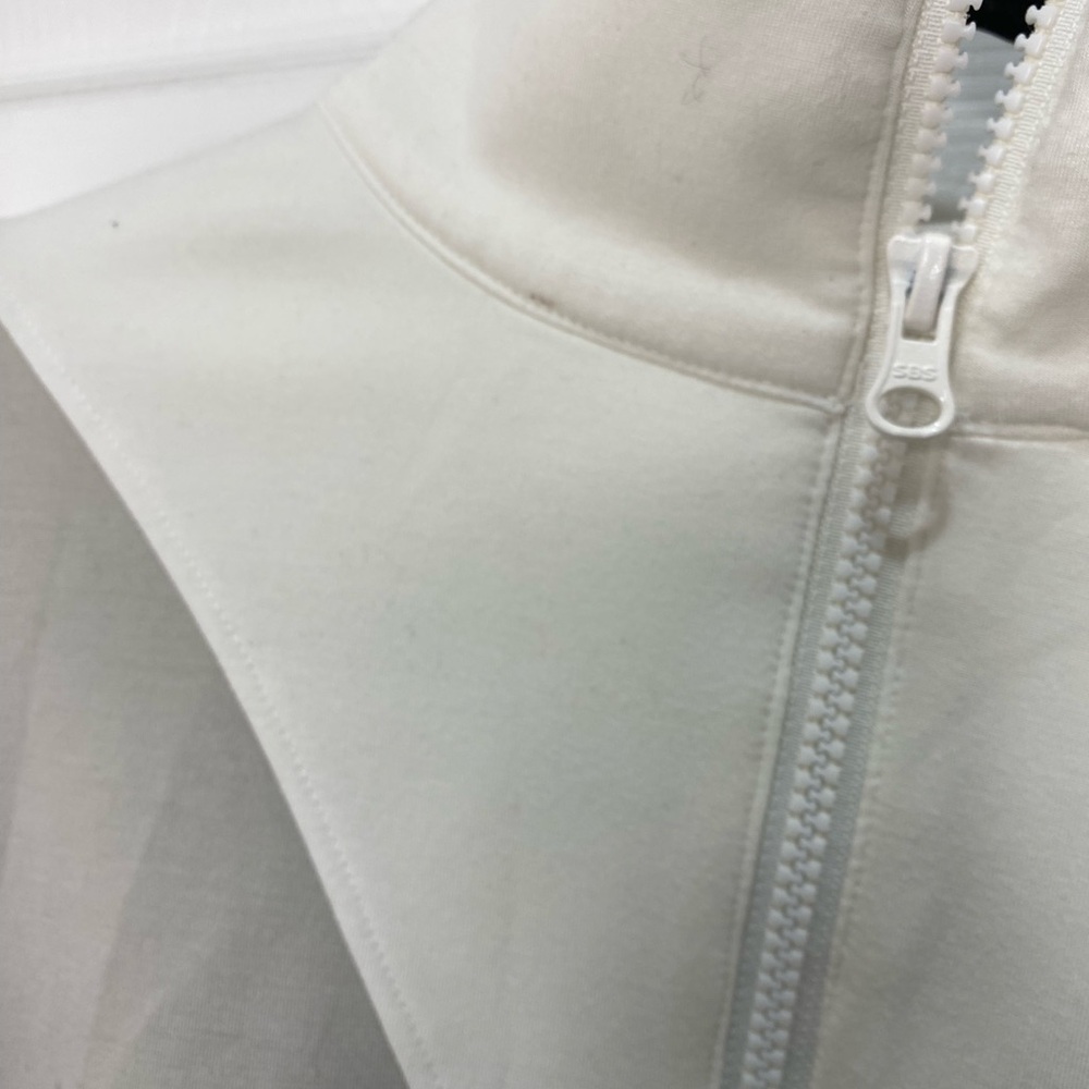 Sincerely Jules Cream and Tan Quarter Zip Pullover - Picture 5 of 8